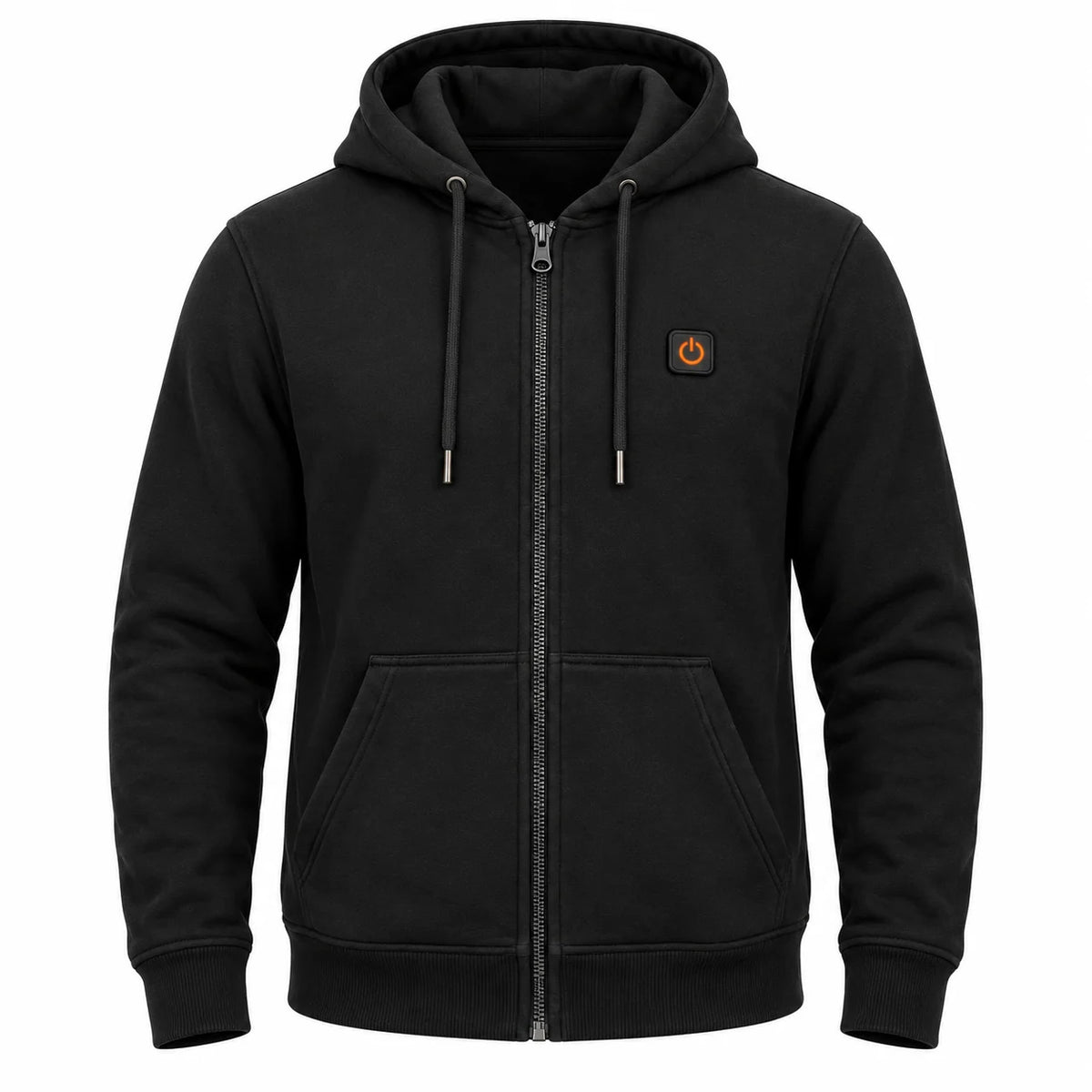 Podgrzewana bluza unisex z kapturem na zamek PyreFit Olivora, widok produktu bez modela