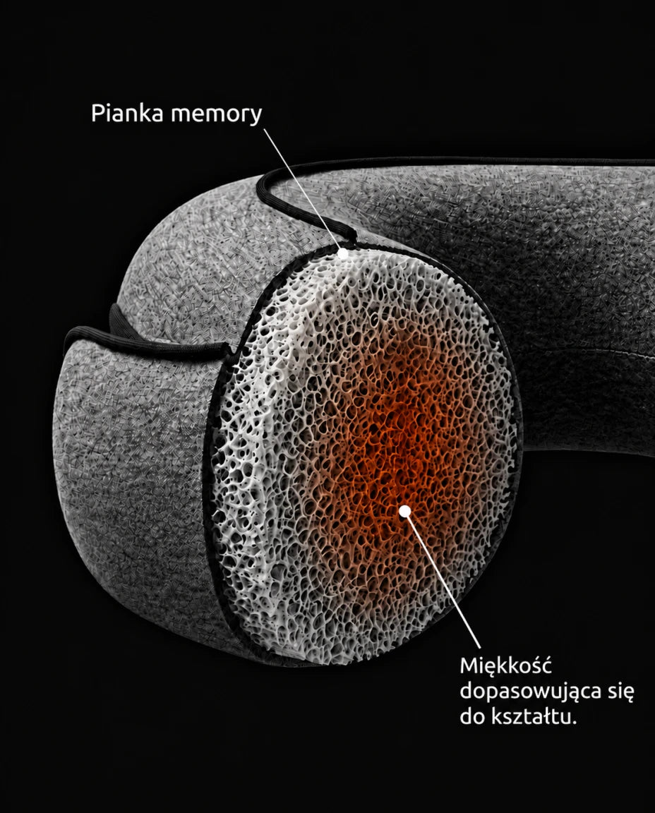 Pianka memory dopasowująca się do oparcia