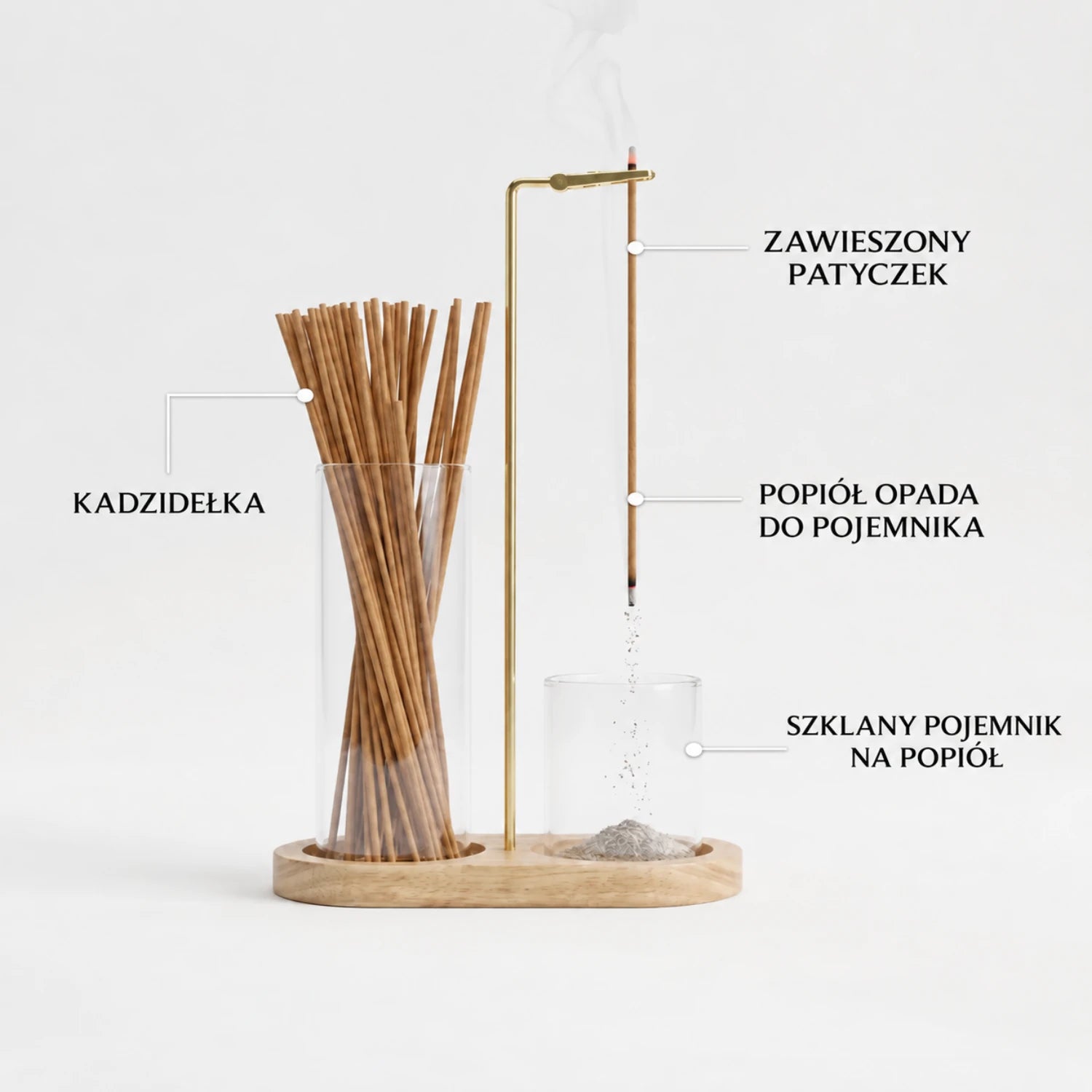 Zbiera popiół i pomaga zachować porządek