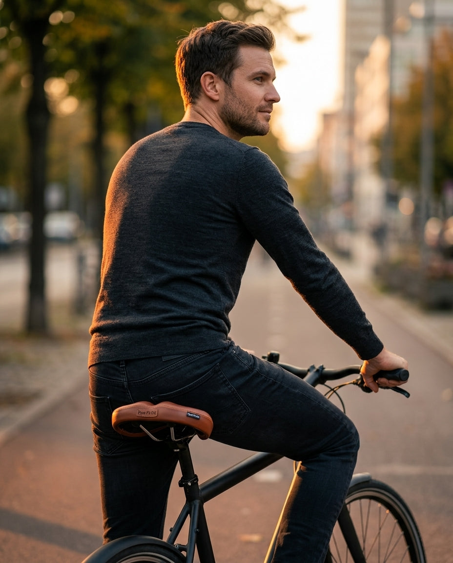 Szerokie, ergonomiczne siodełko rowerowe – miękki komfort na długie trasy i dojazdy – zdjęcie produktu 2