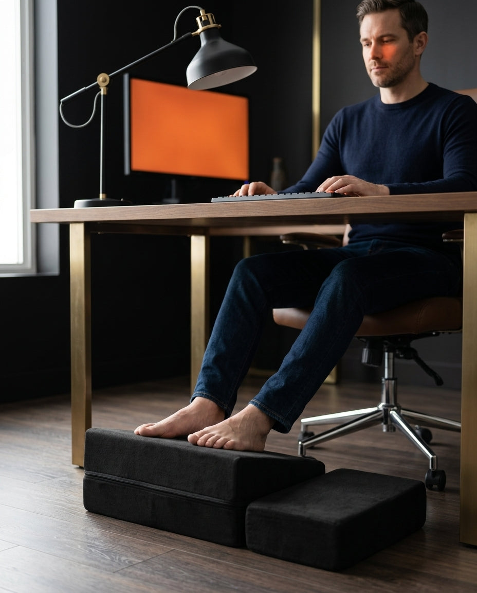 Ergonomiczny podnóżek do biura – 3 wysokości dla lepszej postawy i komfortu siedzenia – zdjęcie produktu 3