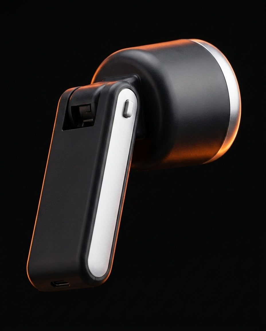 Wentylator ręczny z trybem turbo i wyświetlaczem – składany, ładowany przez USB-C – zdjęcie produktu 7