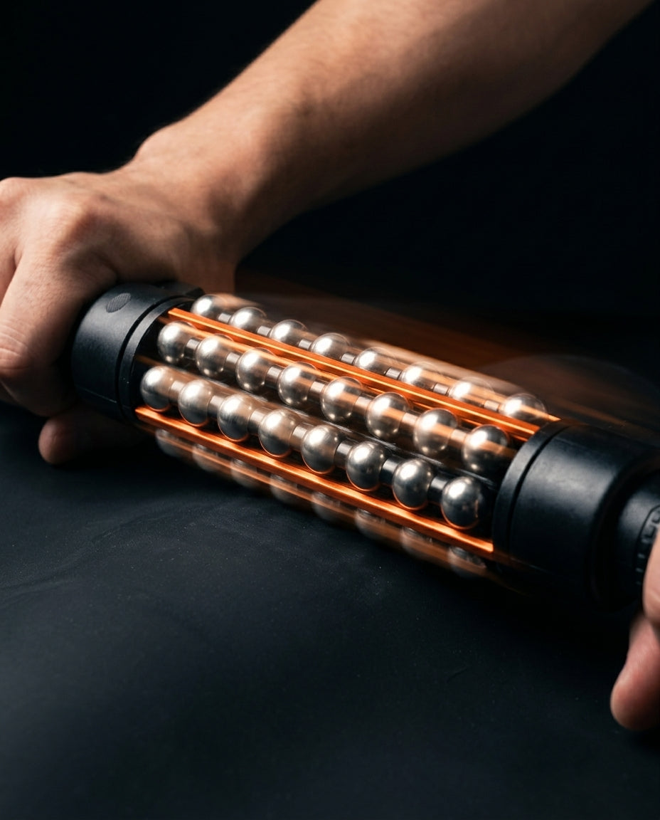 Roller do masażu z obrotową kulą – głęboki masaż bez prądu na plecy i nogi – zdjęcie produktu 6