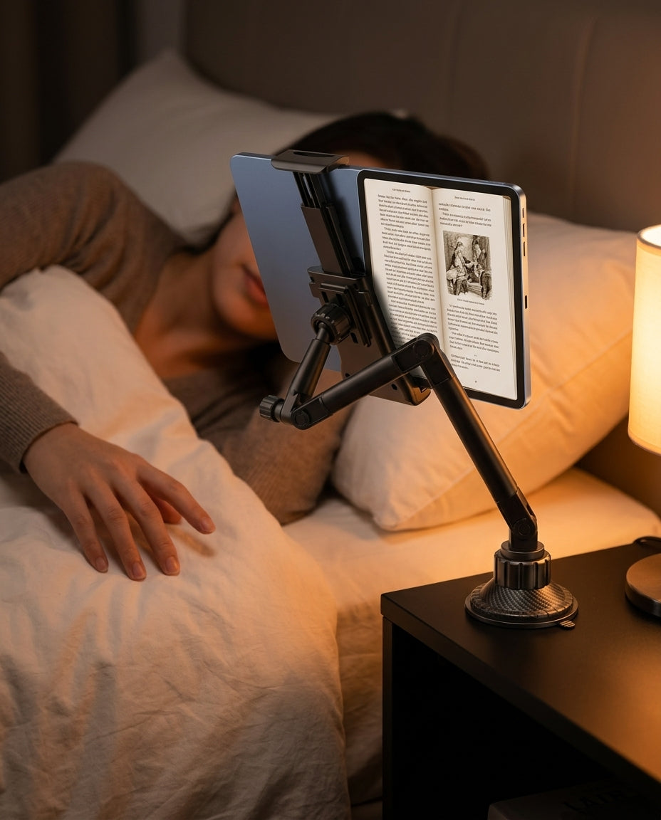 Uchwyt na tablet do auta i na biurko – stabilny, bez trzymania w dłoniach – zdjęcie produktu 10