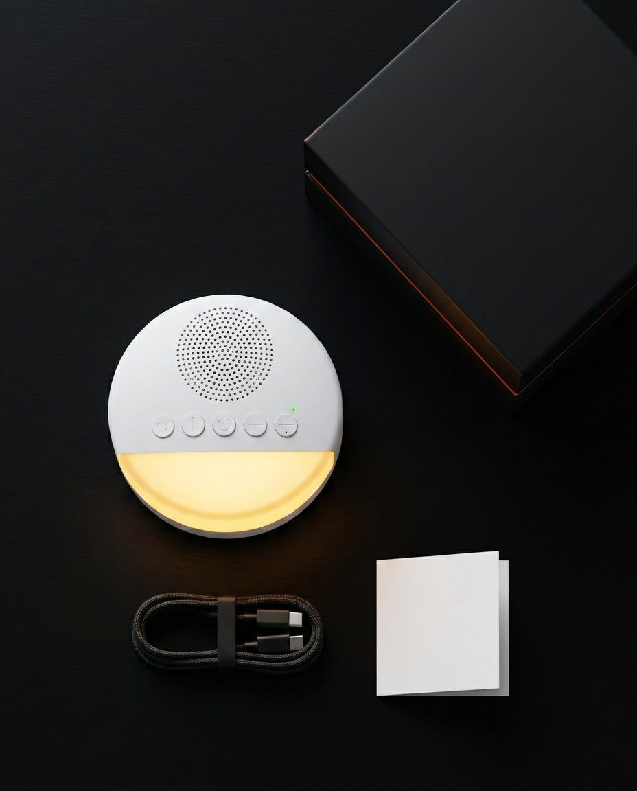 Urządzenie z białym szumem i lampką nocną – spokojny sen dla niemowląt, dzieci i dorosłych – zdjęcie produktu 10