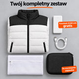 Zestaw kompletny: Expelia, powerbank 20 000 mAh, kabel do ładowania, worek do prania i torba