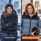 Porównanie: zwykła kurtka zimowa i Gletor z ogrzewaniem