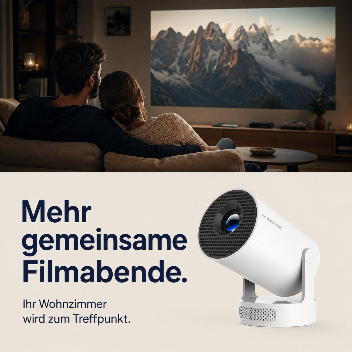 Magcubic HY300Pro+ – Więcej wspólnych wieczorów filmowych.
