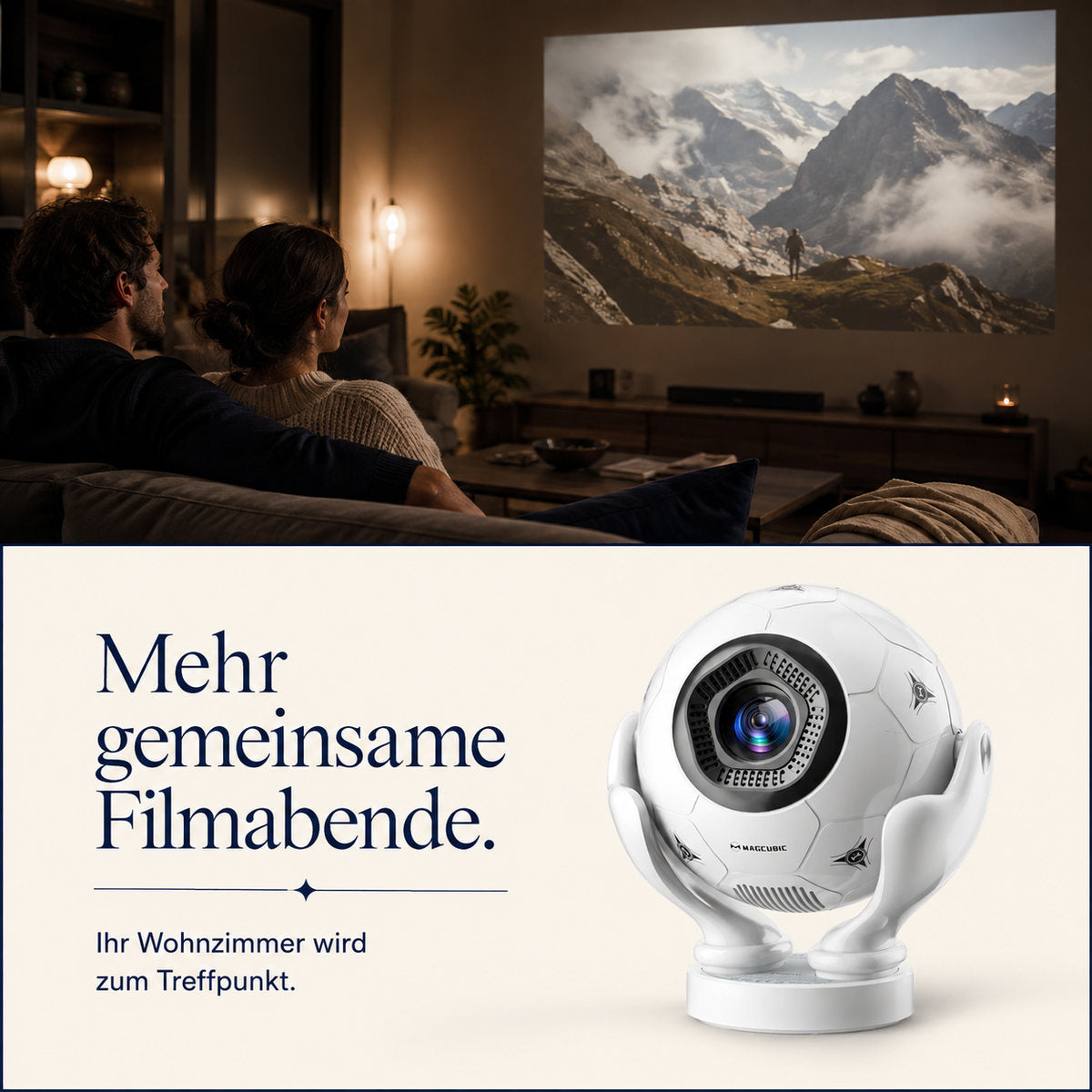Magcubic HY320F – Więcej wspólnych wieczorów filmowych.