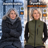 Porównanie: zwykła kurtka zimowa i Mellora z ogrzewaniem