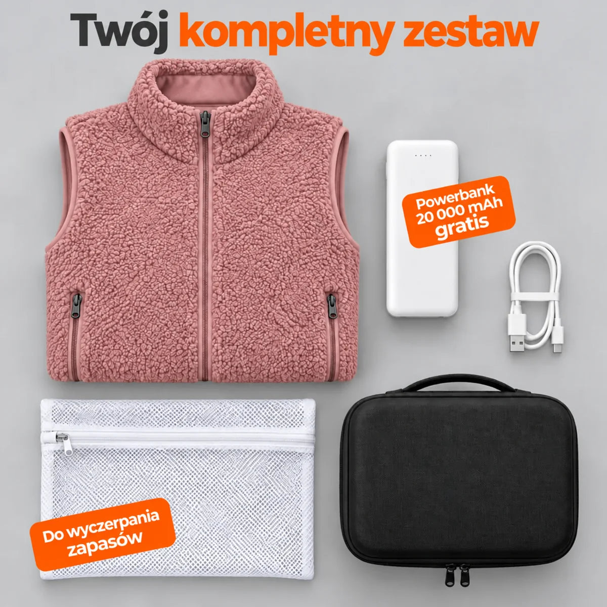 PyreFit Amparo w kolorze różowym – zestaw kompletny