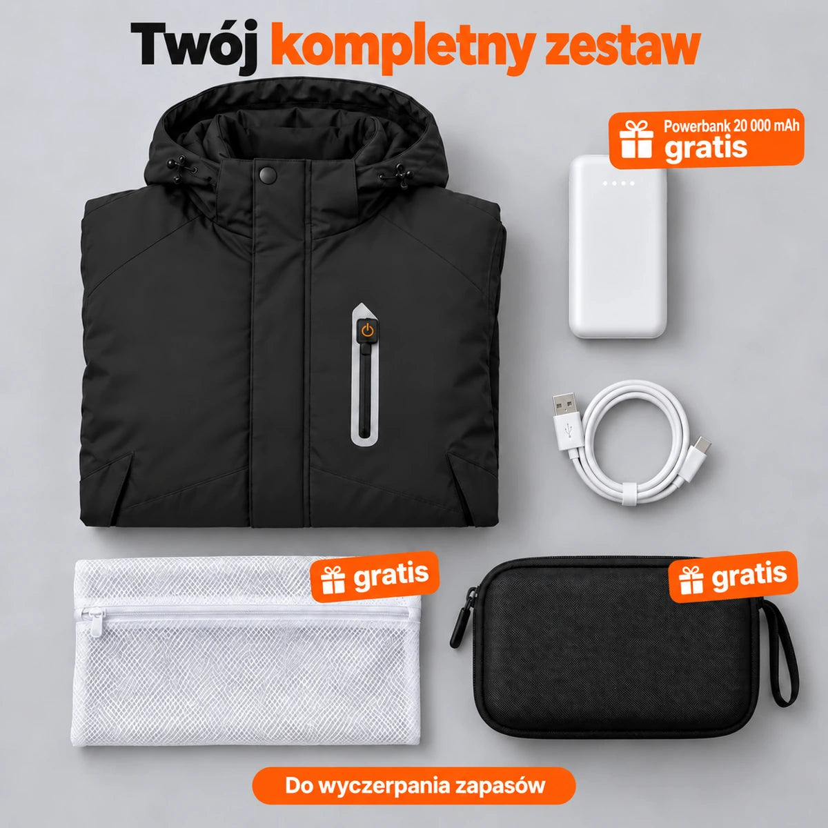 PyreFit Calvero w kolorze czarnym – zestaw kompletny