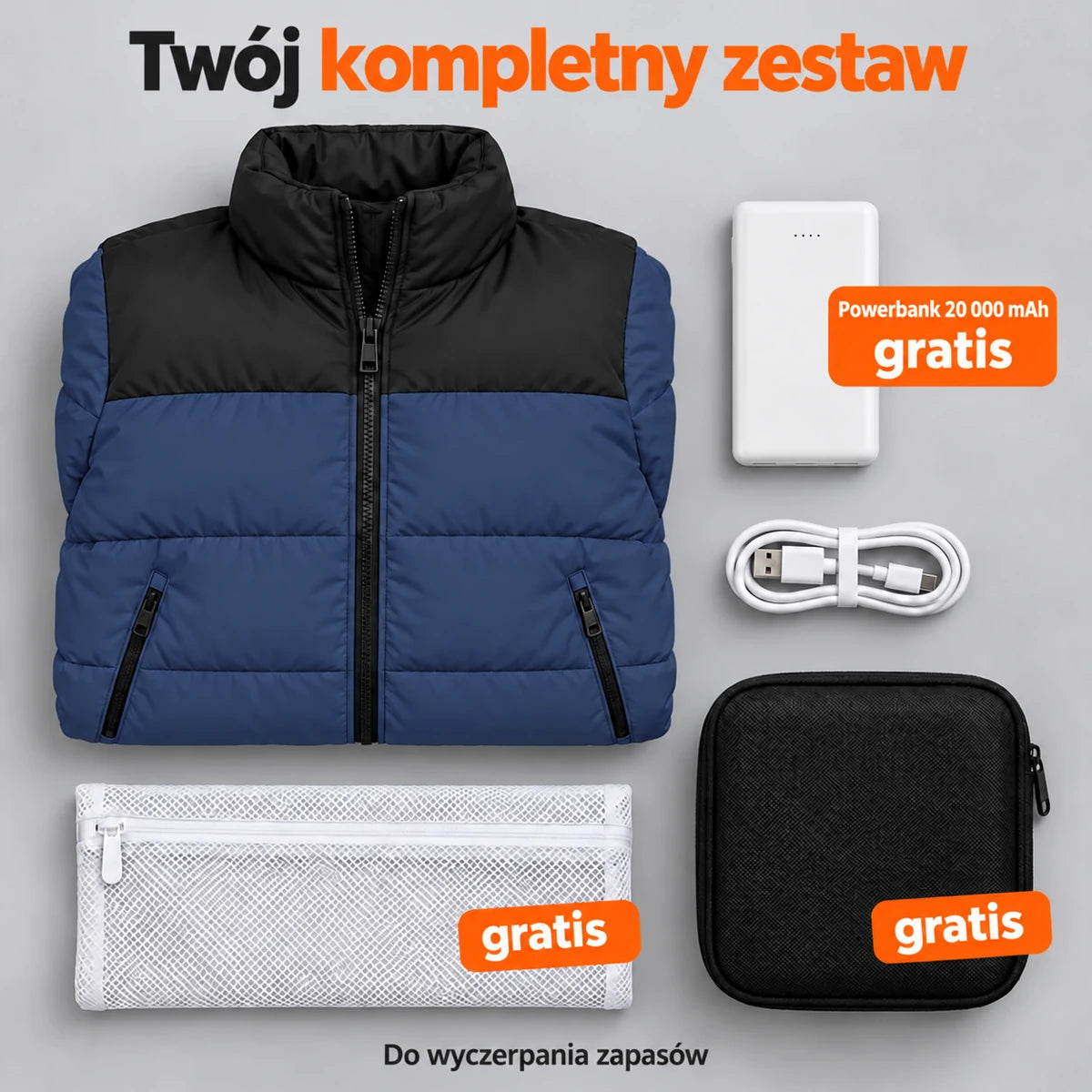 PyreFit Elaron w kolorze granatowym – zestaw kompletny