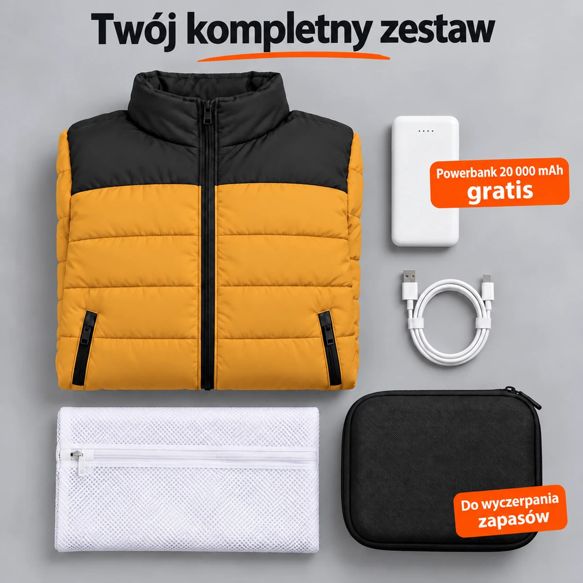 PyreFit Expelia w kolorze karmelowym – zestaw kompletny