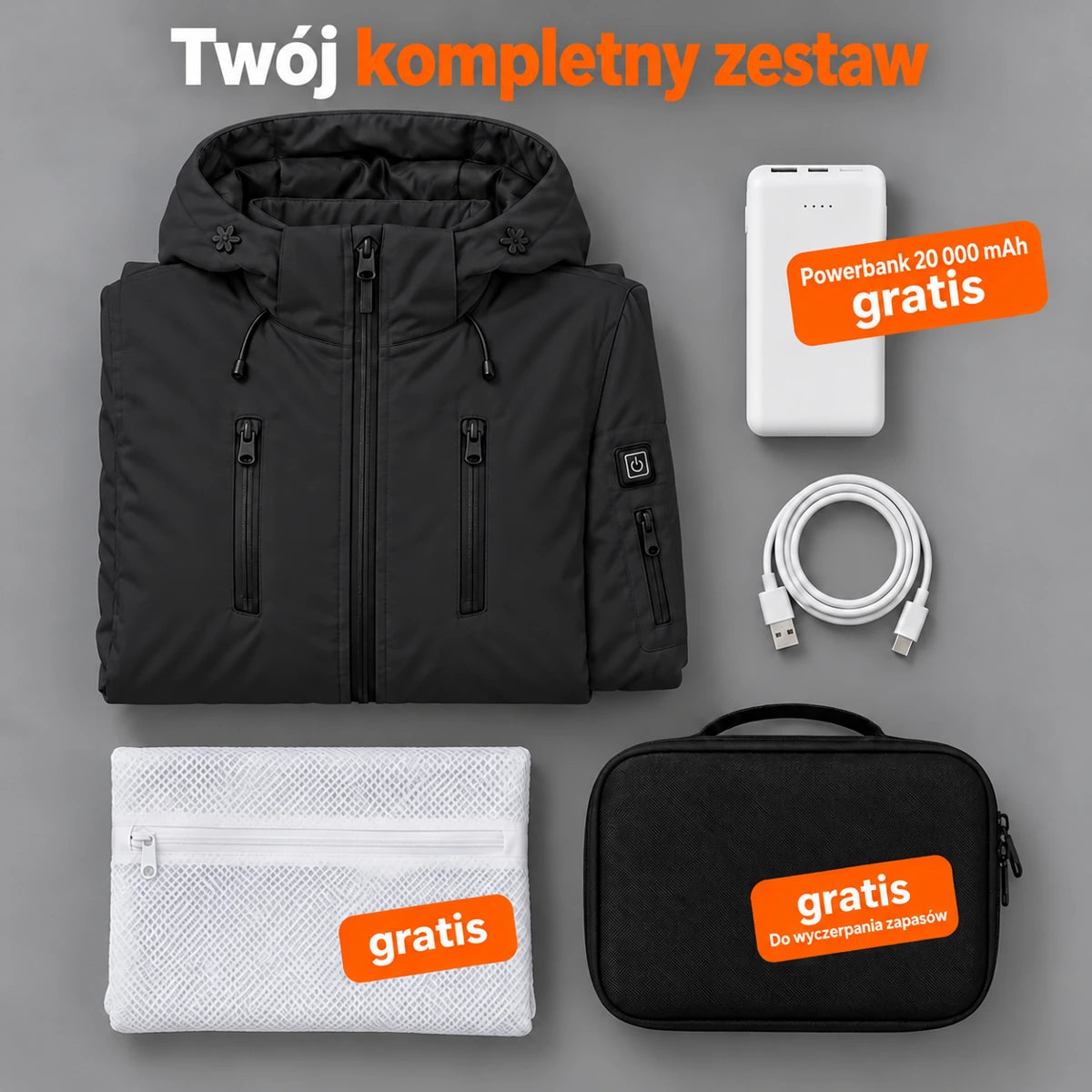 PyreFit Glacio w kolorze czarnym – zestaw kompletny