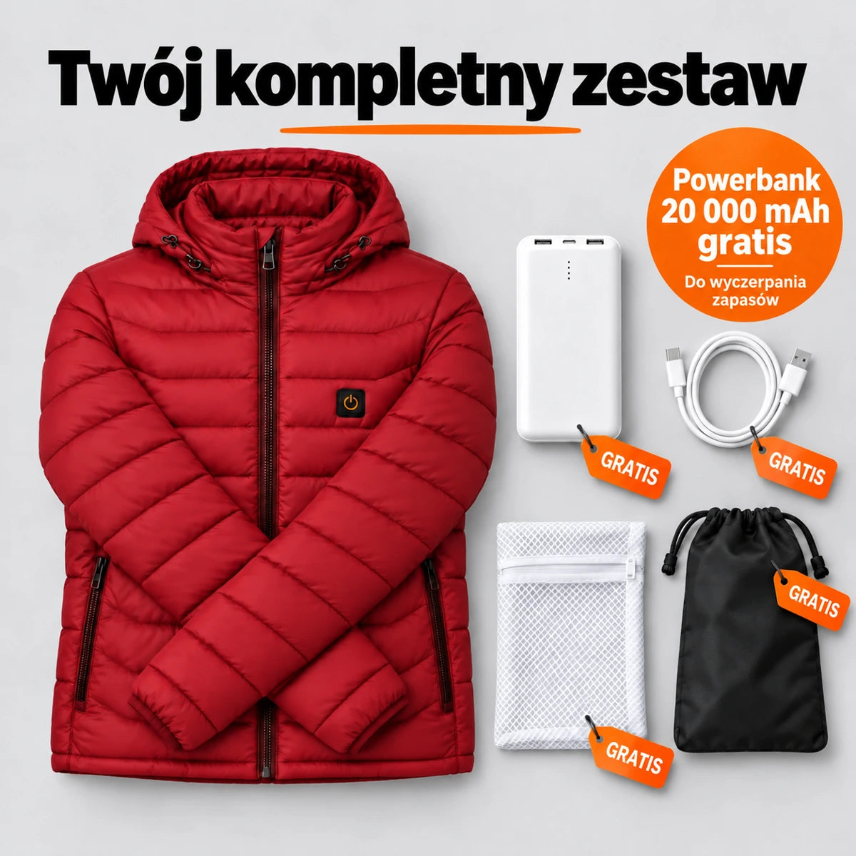 PyreFit Rangor w kolorze czerwonym – zestaw kompletny