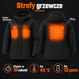 PyreFit Regaro w kolorze czarnym – strefy grzewcze