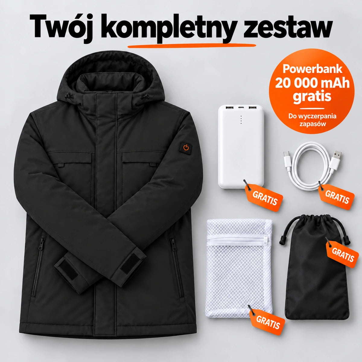 PyreFit Regaro w kolorze czarnym – zestaw kompletny