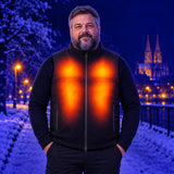Podgrzewana kamizelka unisex z regulacją obwodu PyreFit Tarnor – ciepło na klatce piersiowej (4 strefy) i plecach (9 stref)