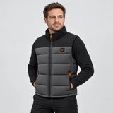 Kamizelka podgrzewana unisex PyreFit Trailon, widok z przodu na modelu