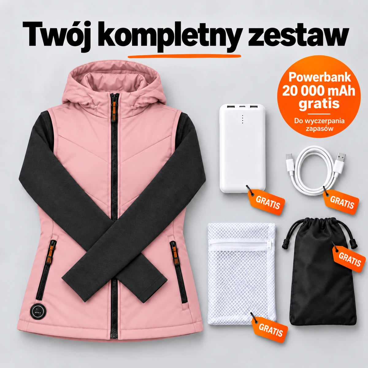 PyreFit Transitor w kolorze różowym – zestaw kompletny