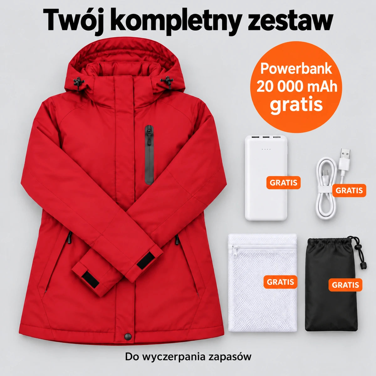 PyreFit Traverso w kolorze czerwonym – zestaw kompletny