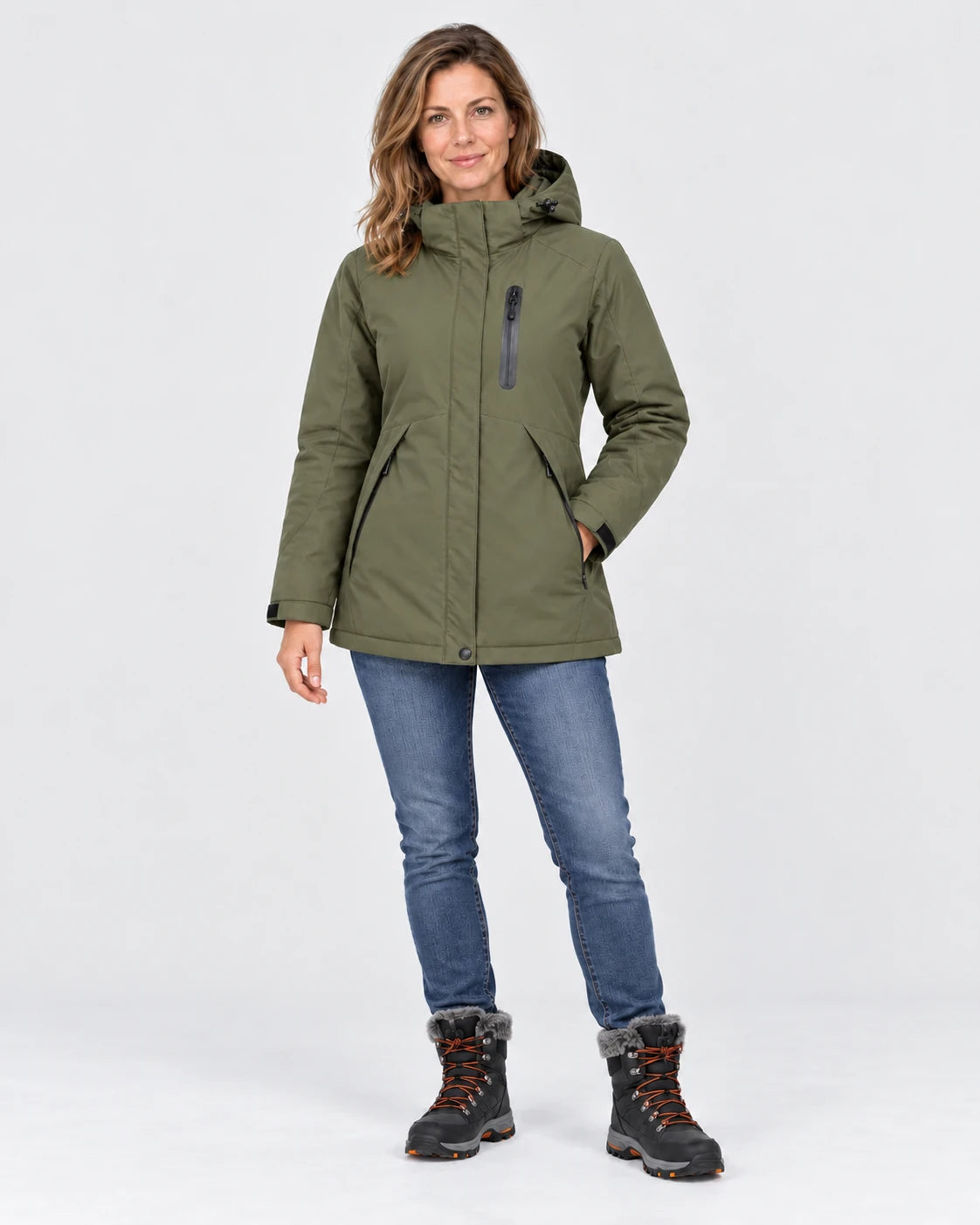PyreFit Traverso w kolorze khaki – cała sylwetka