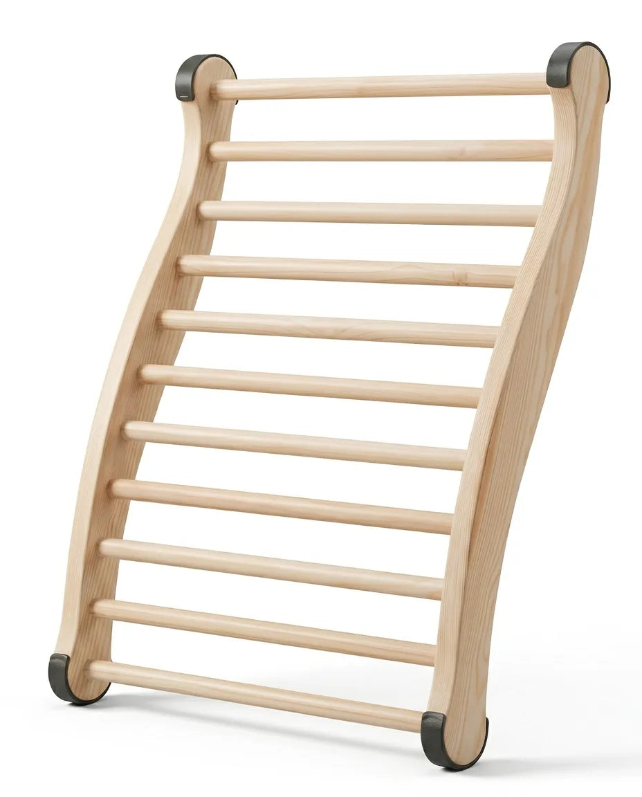 Drewniane oparcie do sauny – ergonomiczne podparcie w spa i łazience – zdjęcie produktu 1