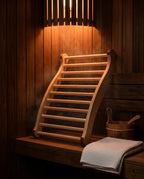Drewniane oparcie do sauny – ergonomiczne podparcie w spa i łazience – zdjęcie produktu 2