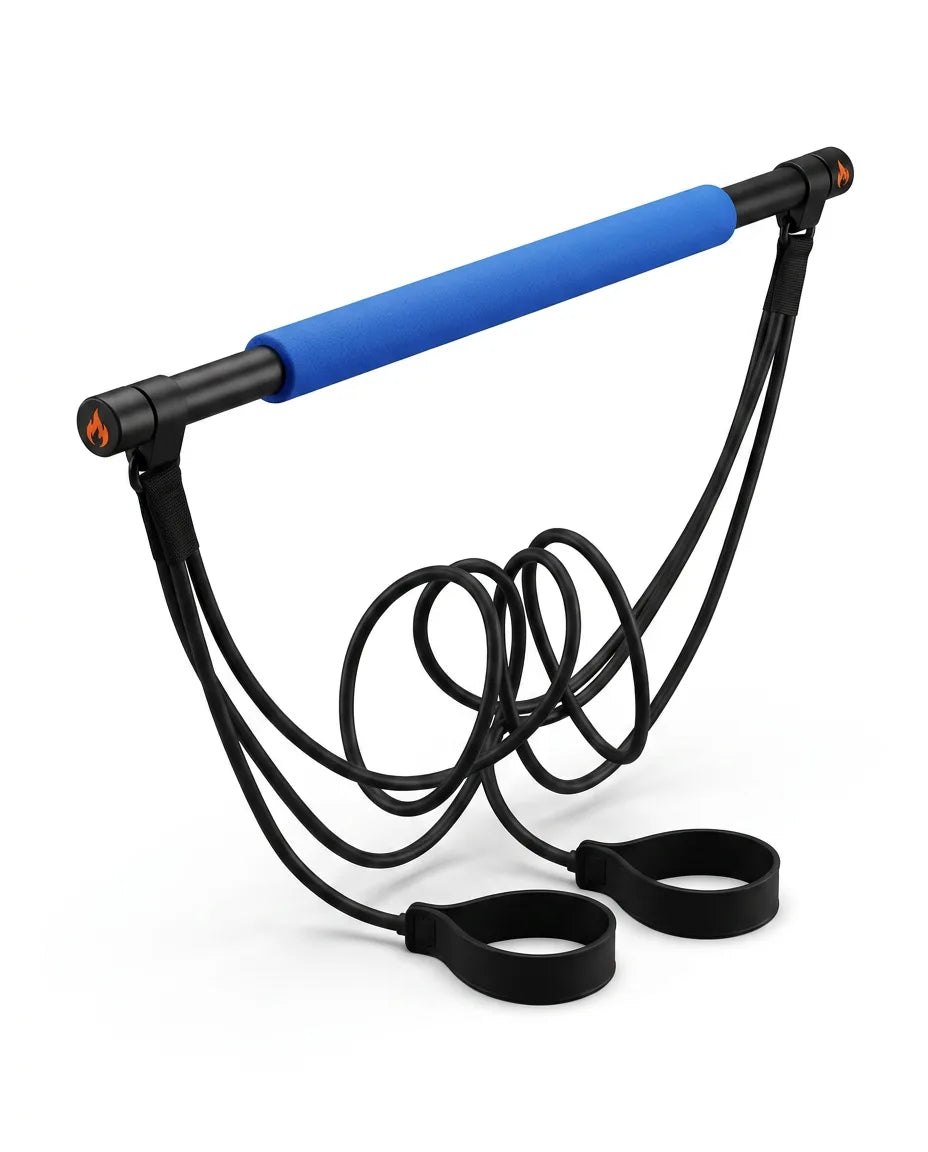 Zestaw do pilatesu z drążkiem i taśmami oporowymi – trening przyjazny stawom w domu – zdjęcie produktu 10