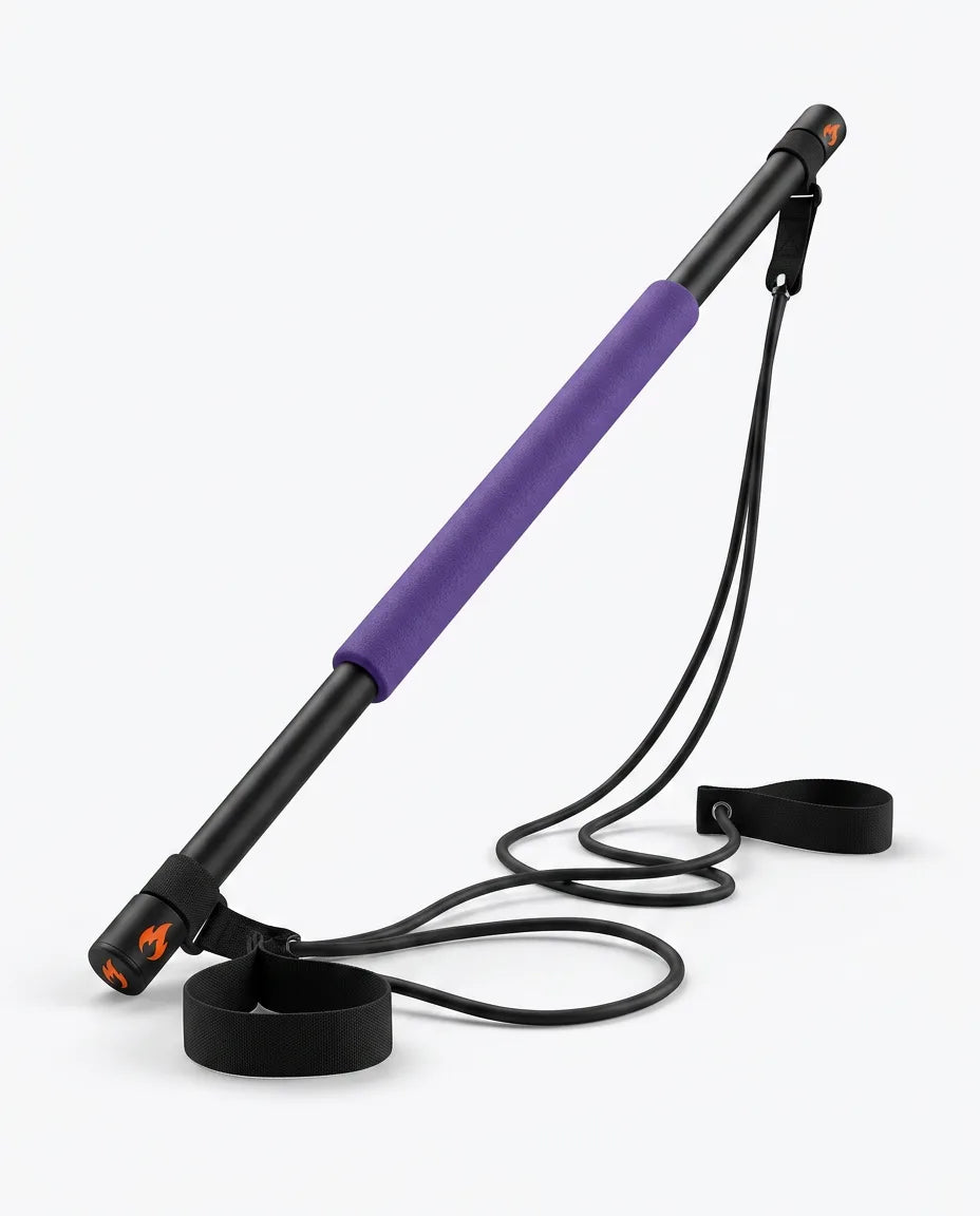 Zestaw do pilatesu z drążkiem i taśmami oporowymi – trening przyjazny stawom w domu – zdjęcie produktu 12