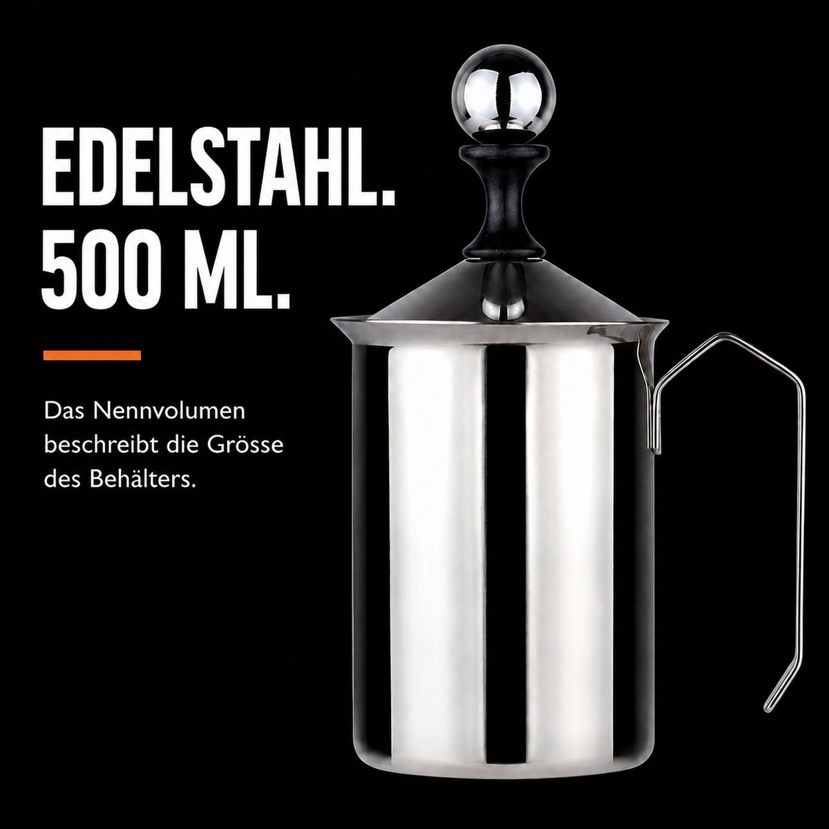 Pojemnik ze stali nierdzewnej o pojemności nominalnej 500 ml