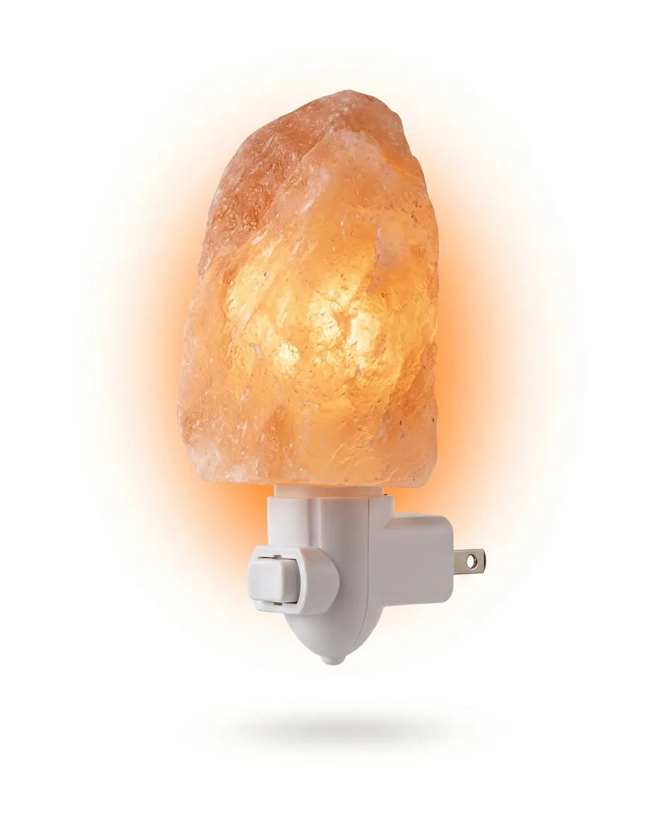 Lampa z soli himalajskiej – ciepłe, nastrojowe światło do sypialni i kącika do czytania – zdjęcie produktu 1