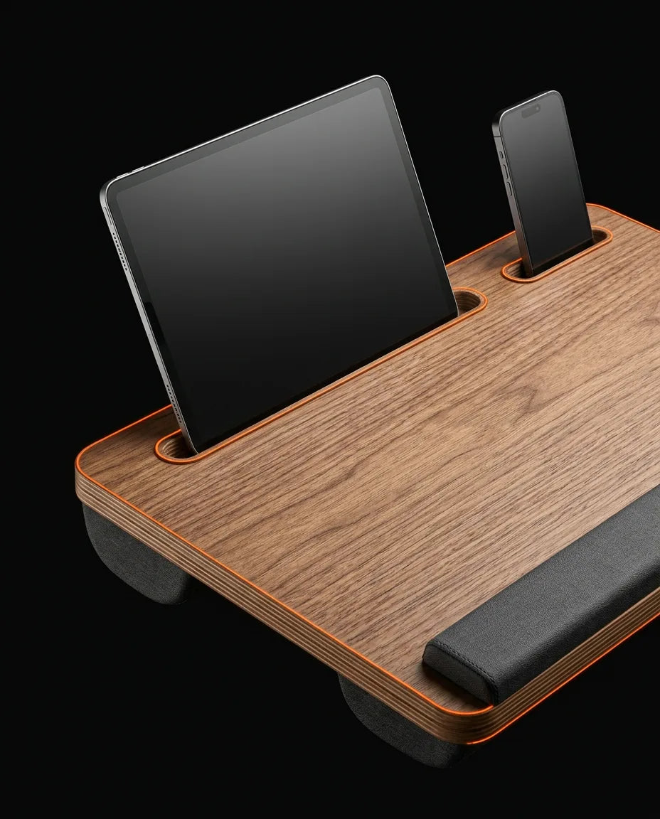 Poduszka pod laptopa do łóżka i na kanapę – stabilna podstawka z miejscem na mysz – zdjęcie produktu 5