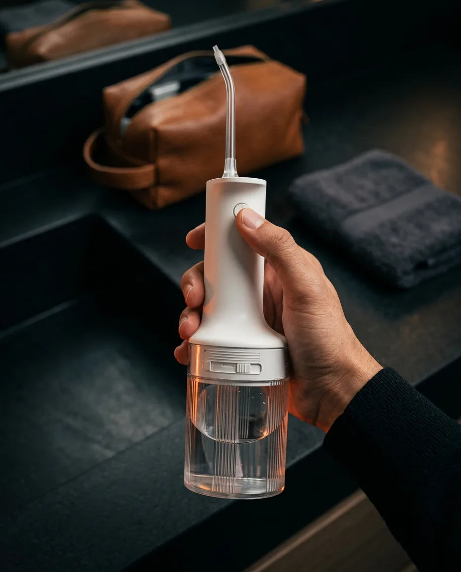 Bezprzewodowy irygator do zębów ze zbiornikiem 200 ml – czyszczenie przestrzeni między zębami i dziąseł – zdjęcie produktu 3