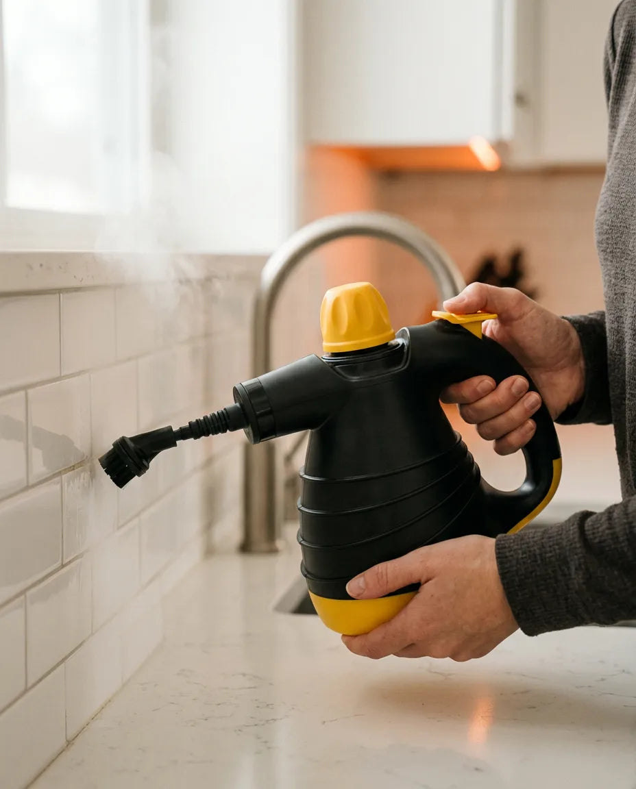 Ręczny parownik do fug i płytek – czyści gorącą parą bez chemii – zdjęcie produktu 2