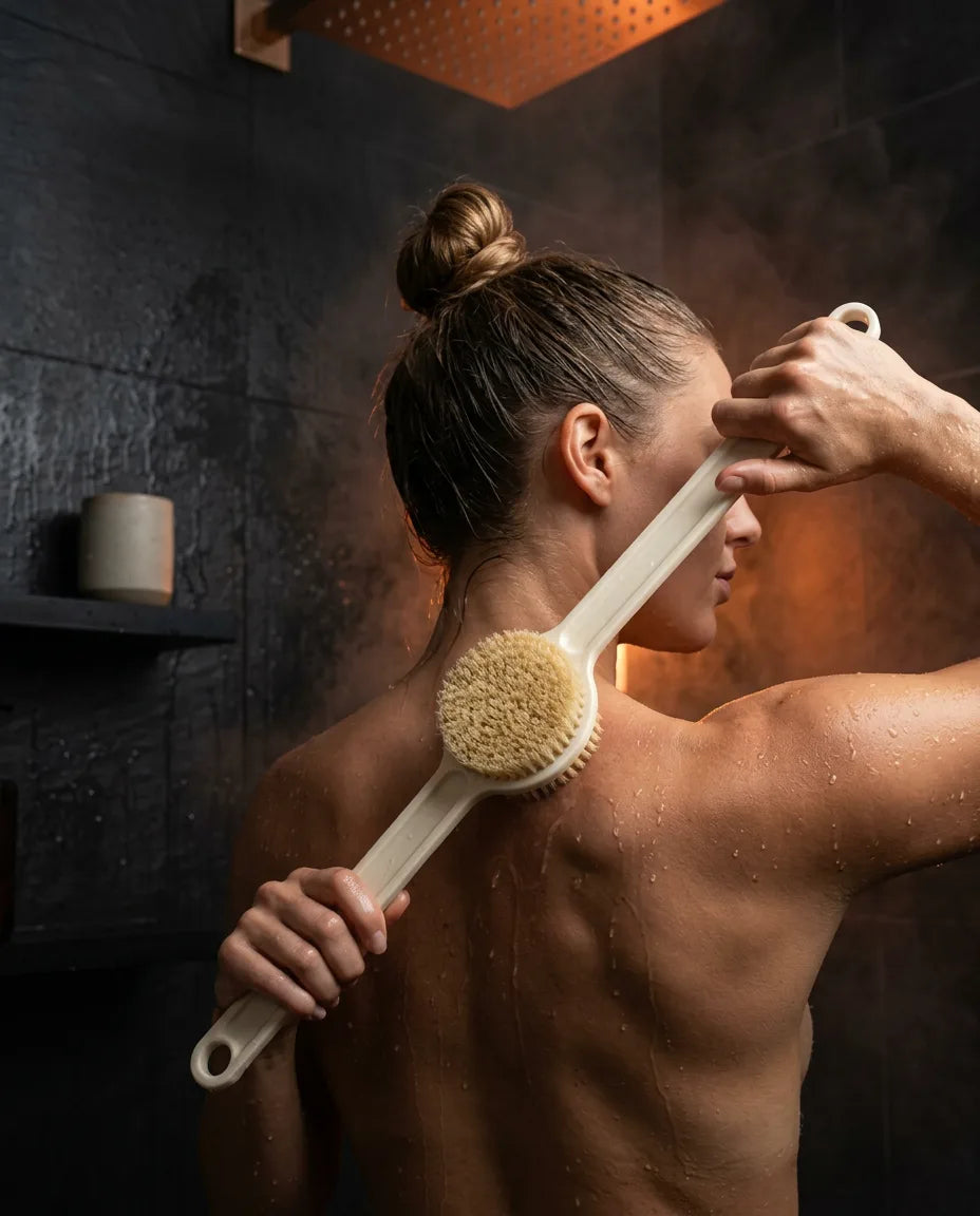 Szczotka do ciała z miękkim włosiem – delikatny peeling, długi uchwyt do pleców – zdjęcie produktu 2