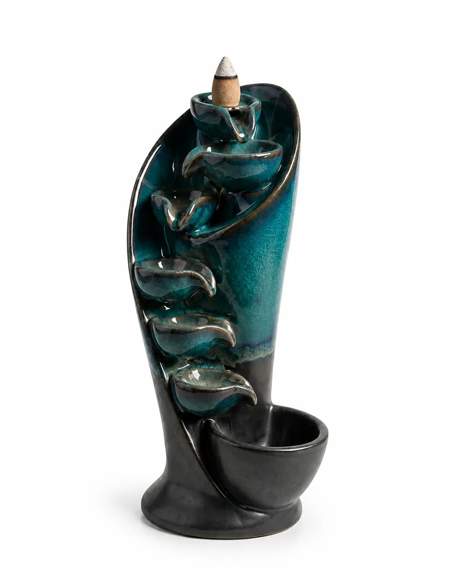 Ceramiczna fontanna dymna – stożki backflow dla spokojnej atmosfery – zdjęcie produktu 10