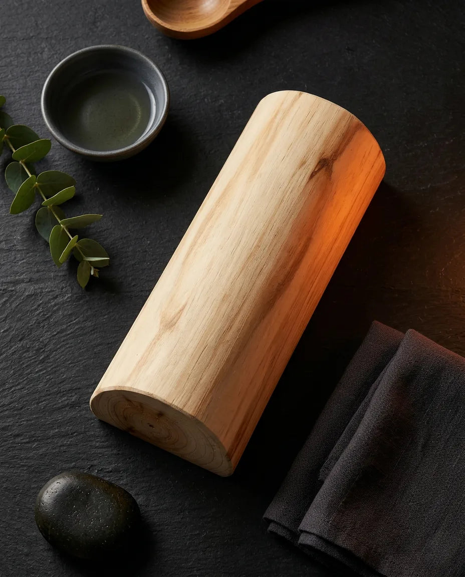 Drewniany zagłówek do sauny – ergonomiczne podparcie karku w saunie i spa – zdjęcie produktu 9