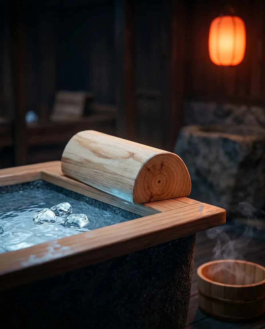 Drewniany zagłówek do sauny – ergonomiczne podparcie karku w saunie i spa – zdjęcie produktu 10