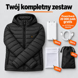 Zestaw kompletny: Rangor, powerbank 20 000 mAh, kabel do ładowania, worek do prania i torba