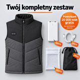 Zestaw kompletny: Sherpor, powerbank 20 000 mAh, kabel do ładowania, worek do prania i torba