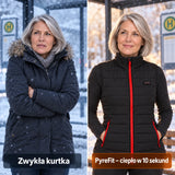 Porównanie: zwykła kurtka zimowa i Silvaia z ogrzewaniem