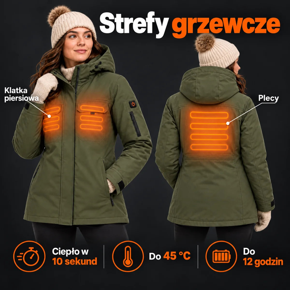 PyreFit Terrano – Parka podgrzewana damska