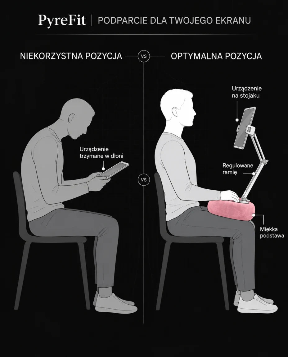 Wygodniej dla szyi i nadgarstków