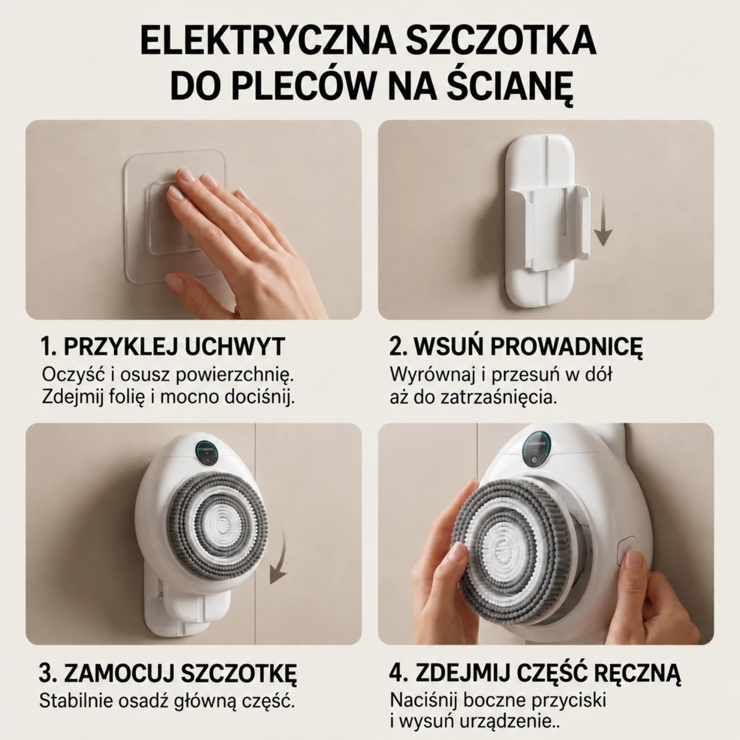 Łatwy montaż i zdejmowanie