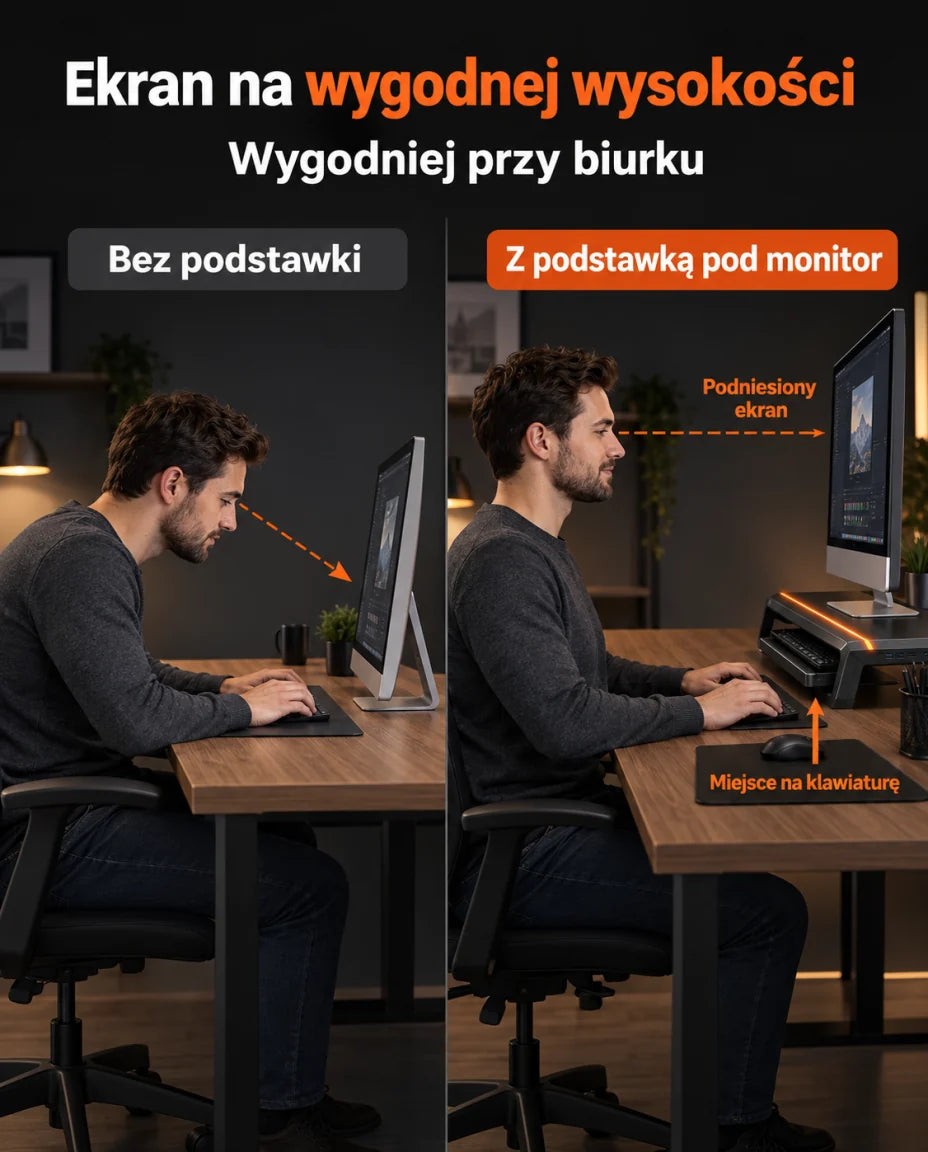 Ekran na odpowiedniej wysokości