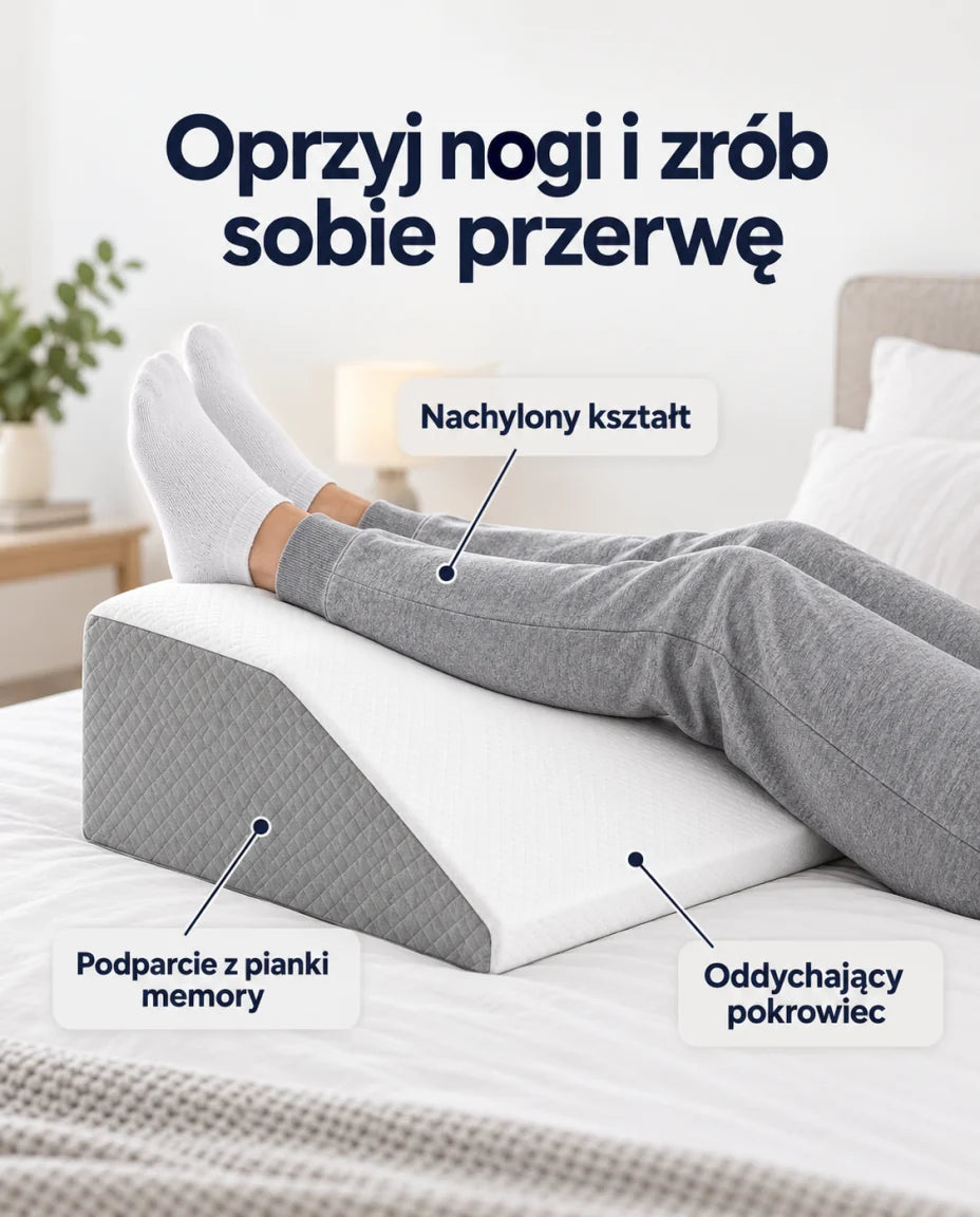 Uniesione nogi, wygodne podparcie