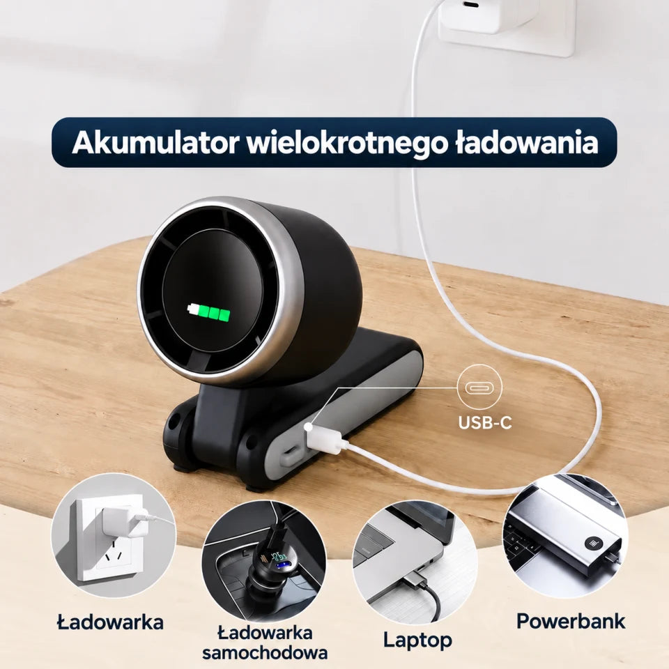 Cyfrowy wyświetlacz i ładowanie USB-C