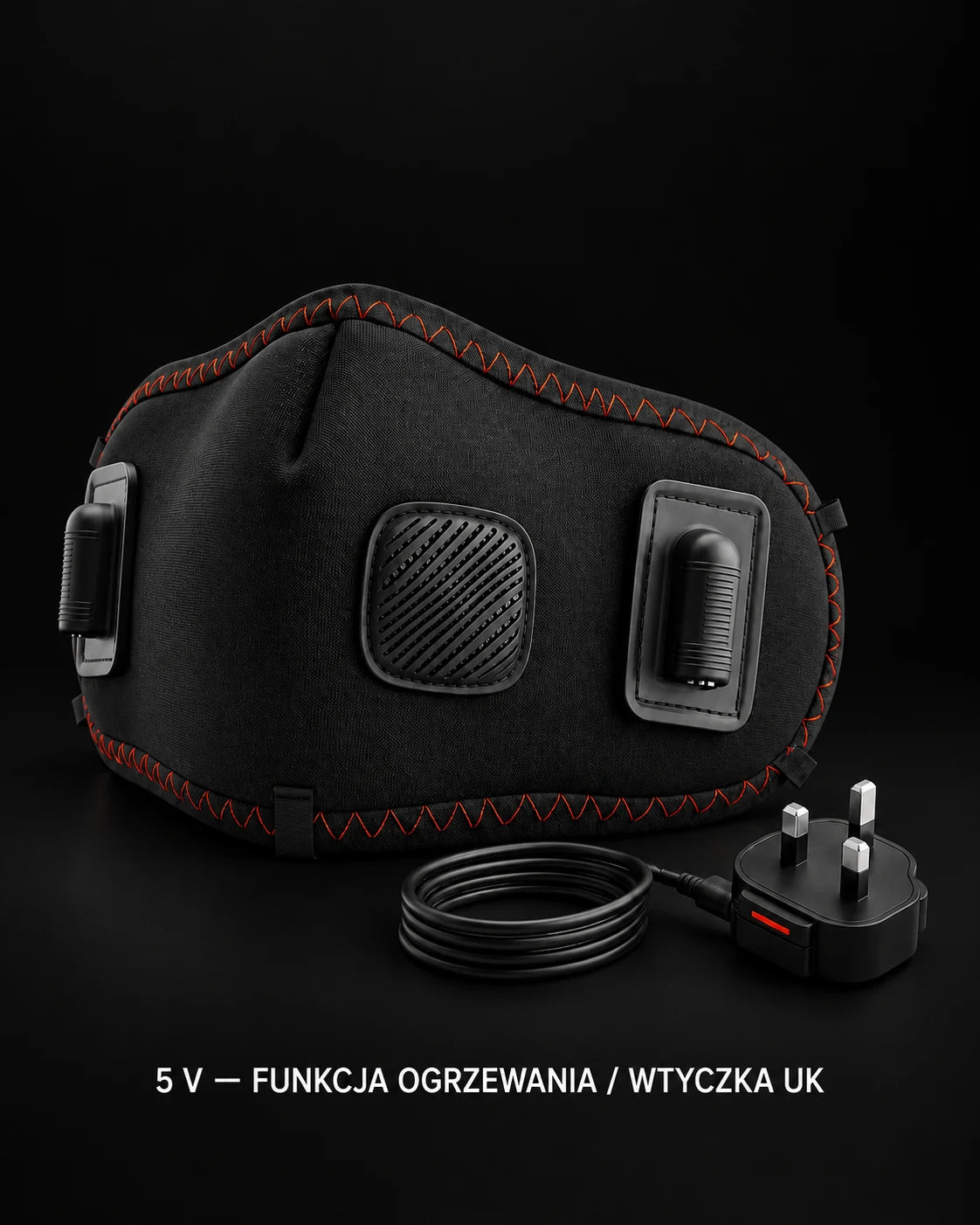 Maska na twarz – 5 V — FUNKCJA OGRZEWANIA / WTYCZKA UK
